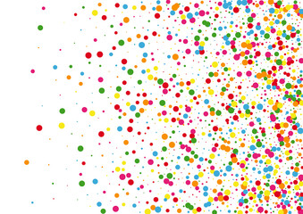 Orange Round Top Texture. Circle Paint Background. Red Glitter Confetti. Yellow Colorful Dot Illustration.