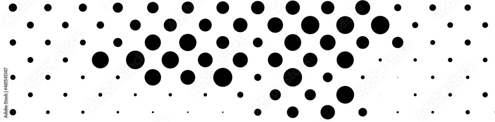 Poster halftone, random circles, random dots pattern, texture, background illustration