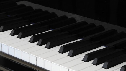 Naklejka premium piano keys close up