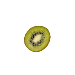kiwi verde en fondo blanco