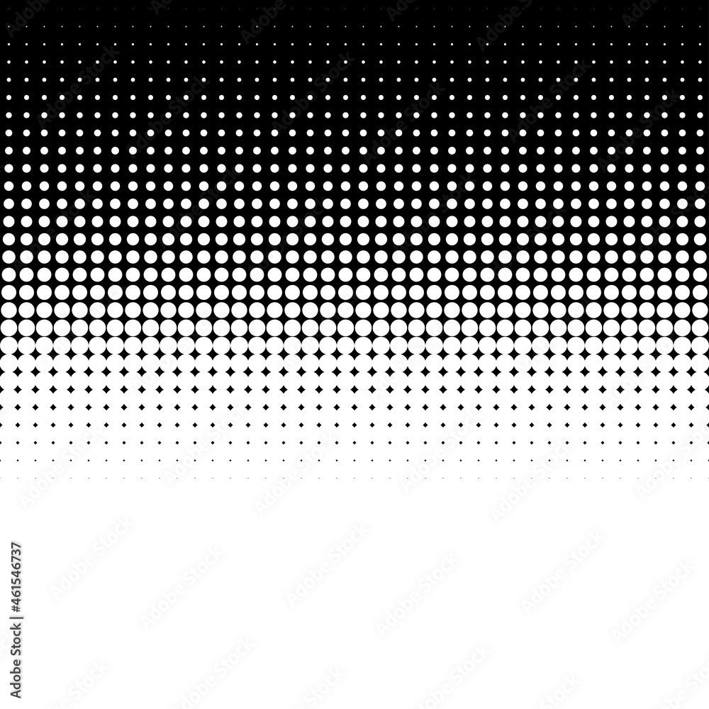 Poster black and white halftone, dotted, circles pattern, background, backdrop. dots, polka dots pattern