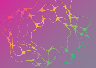 Fluid disco party poster background