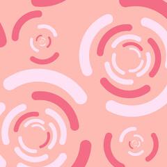 Vector abstract geometric pattern of concentric segments circles. It can be used in the design of textiles, wrappers, website backgrounds, web design, etc.