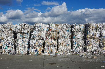 Photo of a large amount of waste paper