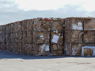 Photo of a large amount of waste paper