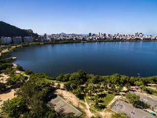Fototapeta na wymiar Rio de Janeiro, Brazil. Rodrigo de Freitas lagoon.