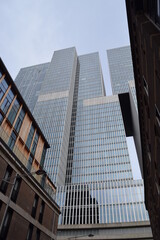 Obraz premium Cityscape of modern building and warehouses