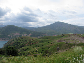 Naklejka premium Chimgan mountains, Uzbekistan. View of the mountain