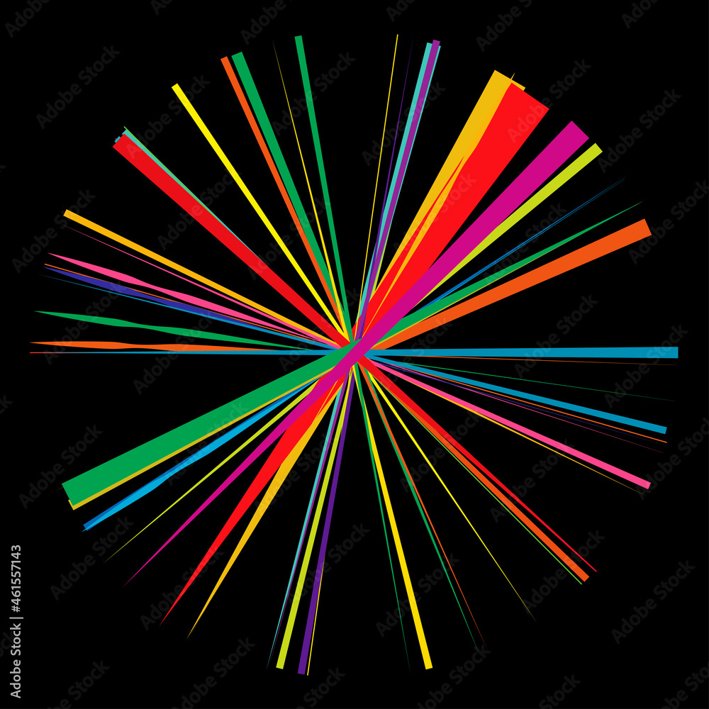 Poster radial, radiating lines, stripes abstract circular element. rays, beams starburst, sunburst element.