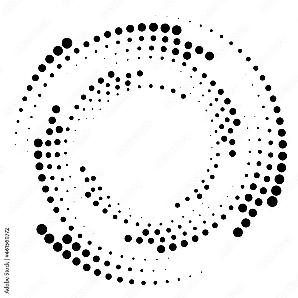 Fototapete spiral, swirl ,twirl circular, concentric element. whirlpool, whirlwind cycle loop effect shape