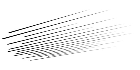 3D straight, parallel dynamic irregular lines, stripes element. Action, burst, speed comic effect lines