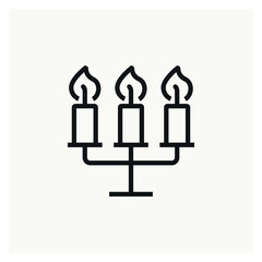 candelabrum icon sign vector illustration
