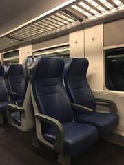 interior of a modern train