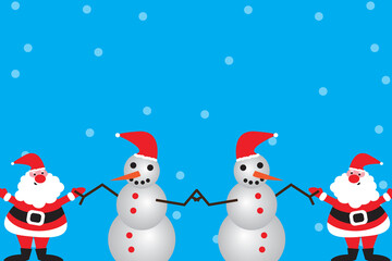 Christmas and New Year's holidays greeting card