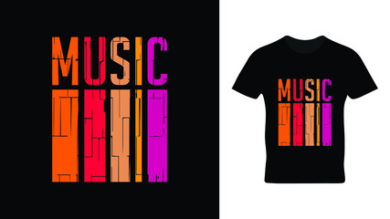 Music t shirt design. Amazing t shirt design for music lovers