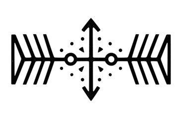 Tribal retro ornament. Vector illustration