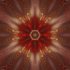 red and yellow fractal