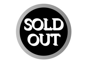 Sold out symbol icon with modern design.