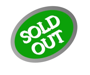 Sold out symbol icon with modern design.
