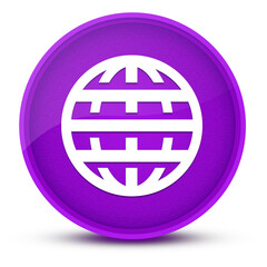 Website luxurious glossy purple round button abstract