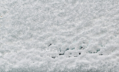 Icy car window