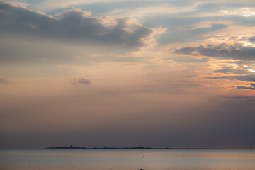 Sonnenuntergang im Wattenmeer