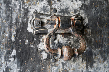 schmiedeeiserner Türklopfer - wrought iron door knocker