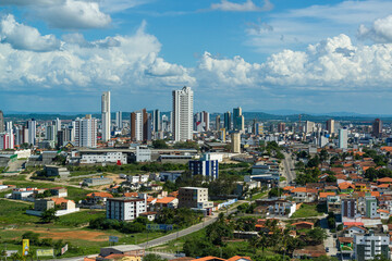 Campina Grande, Paraiba, Brazil on April 21, 2021. Partial view of the city.