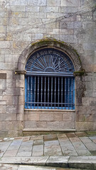 Fototapeta na wymiar old window in a stone wall