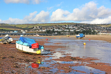 Fototapeta premium River Teign at low tide 