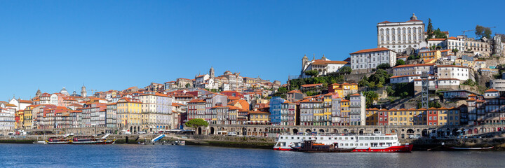 Fototapeta na wymiar Porto Portugal old town buildings World Heritage with Douro river travel panorama