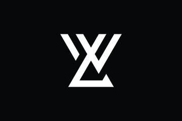 WL logo letter design on luxury background. LW logo monogram initials letter concept. WL icon logo design. LW elegant and Professional letter icon design on black background. W L LW WL