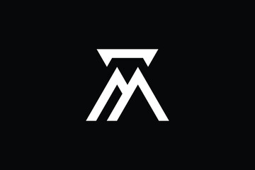 MY logo letter design on luxury background. YM logo monogram initials letter concept. MY icon logo design. YM elegant and Professional letter icon design on black background. M Y YM MY