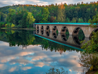 old bridge over the river