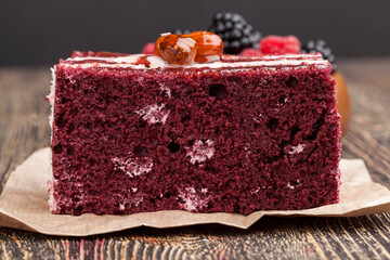 puff pastry with white cream filling