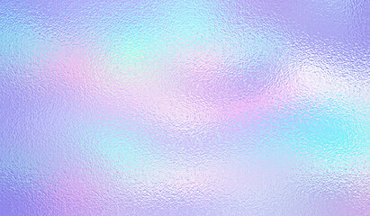 Holographic background. Holograph color texture with foil effect. Halographic iridescent backdrop. Rainbow metal. Pearlescent gradient for design prints. Hologram ombre marble. Vector illustration