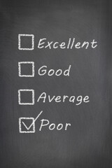 Obraz premium Best options on chalkboard