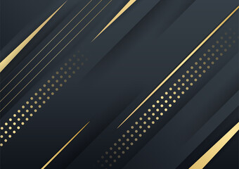 Abstract shiny color gold wave design element