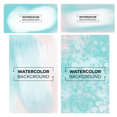 Watercolor background texture,  Aquarelle paint paper textured stain canvas element for text design, greeting card, template. Multicolor hand-drawn illustration