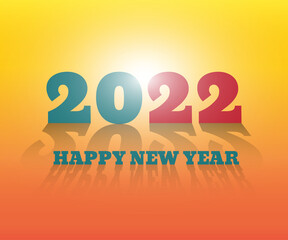 2022 happy new year. numbers 3D style. vector linear numbers. design of greeting cards. vector illustration. Free Vector.