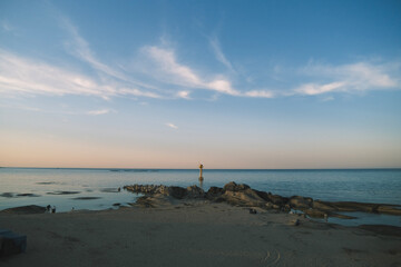 sunset on the beach