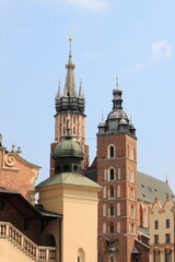 Fototapeta na wymiar Saint Mary Church in Krakow, Poland