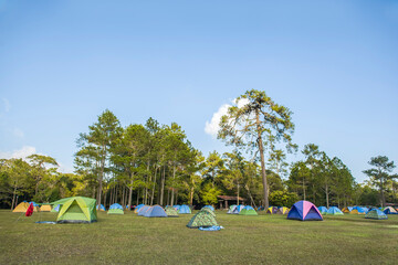 Tourist camping ground on Phu Kradueng