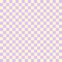 Two color checkerboard. Lavender and Beige colors of checkerboard. Chessboard, checkerboard texture. Squares pattern. Background.
