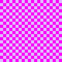 Two color checkerboard. Lavender and Magenta colors of checkerboard. Chessboard, checkerboard texture. Squares pattern. Background.