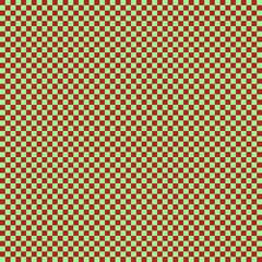 Checkerboard with very small squares. Pale Green and Fire brick colors of checkerboard. Chessboard, checkerboard texture. Squares pattern. Background.