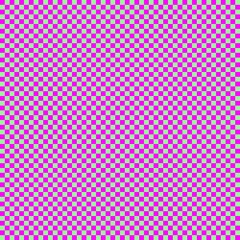 Checkerboard with very small squares. Pale Green and Magenta colors of checkerboard. Chessboard, checkerboard texture. Squares pattern. Background.