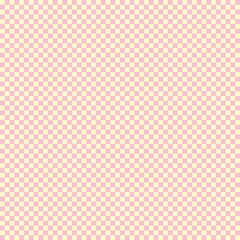 Checkerboard with very small squares. Pink and Beige colors of checkerboard. Chessboard, checkerboard texture. Squares pattern. Background.