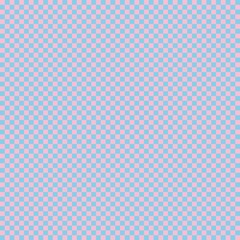 Checkerboard with very small squares. Sky blue and Pink colors of checkerboard. Chessboard, checkerboard texture. Squares pattern. Background.