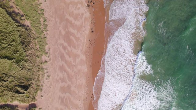 A Beautiful Secluded Beach Seen From a Bird's Eye View